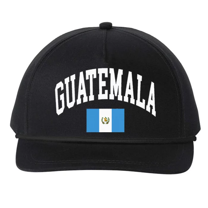 Guatemala Flag Snapback Five-Panel Rope Hat