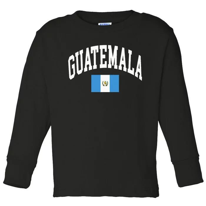 Guatemala Flag Toddler Long Sleeve Shirt