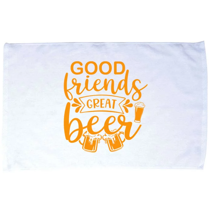 Good Friends Great Beer Gift For Drinker Beer Gift Beer Lover Microfiber Hand Towel