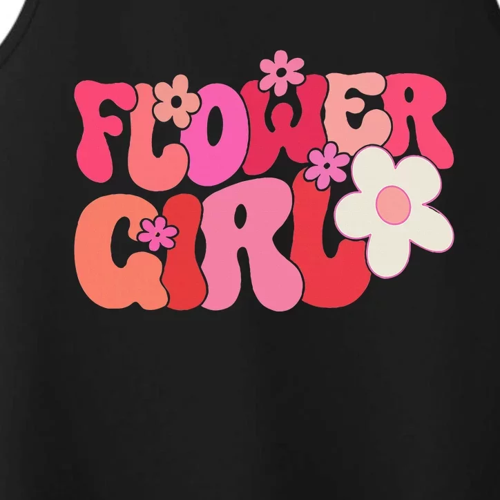 Groovy Flower Girl A Bridesmaid Proposal Flower Performance Tank