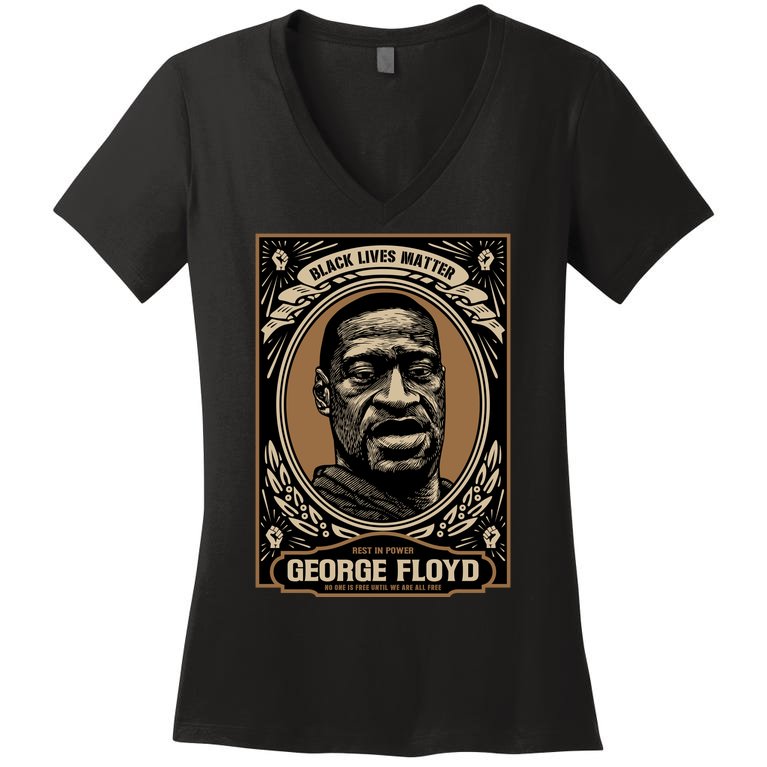 GEORGE FLOYD Women's V-Neck T-Shirt