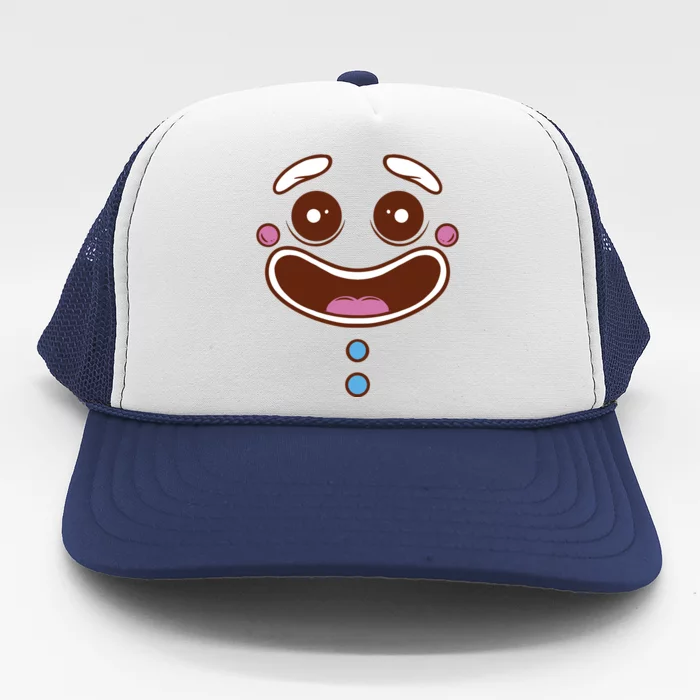 Gingerbread Face Trucker Hat