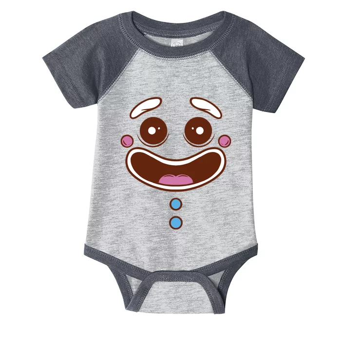 Gingerbread Face Infant Baby Jersey Bodysuit