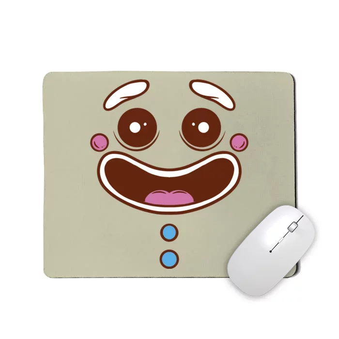 Gingerbread Face Mousepad