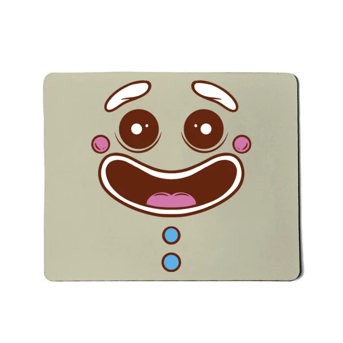 Gingerbread Face Mousepad