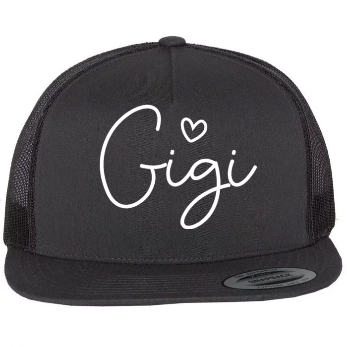 Gigi For Grandma Women Christmas MotherS Day Grandkids Flat Bill Trucker Hat