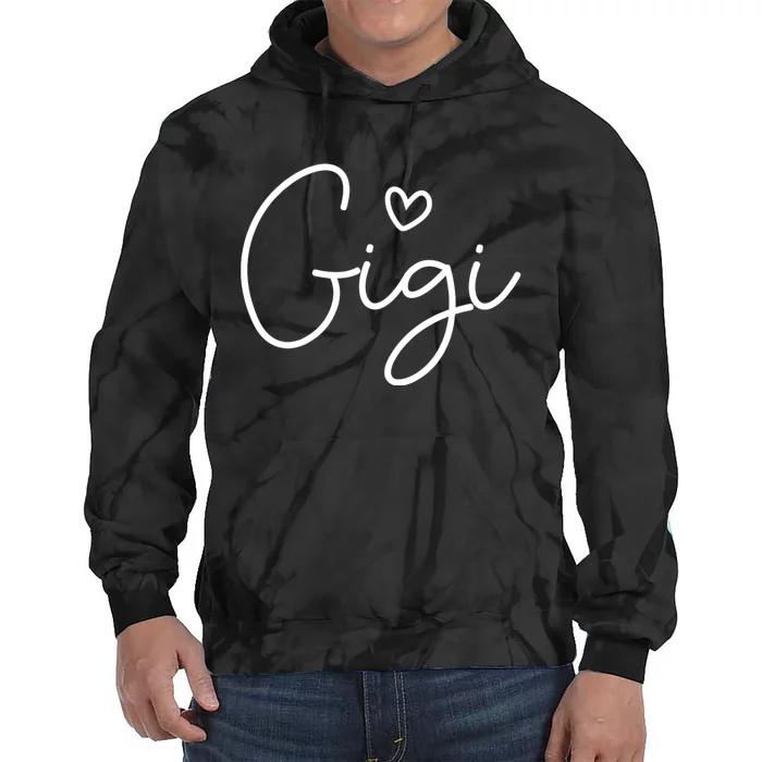 Gigi For Grandma Women Christmas MotherS Day Grandkids Tie Dye Hoodie