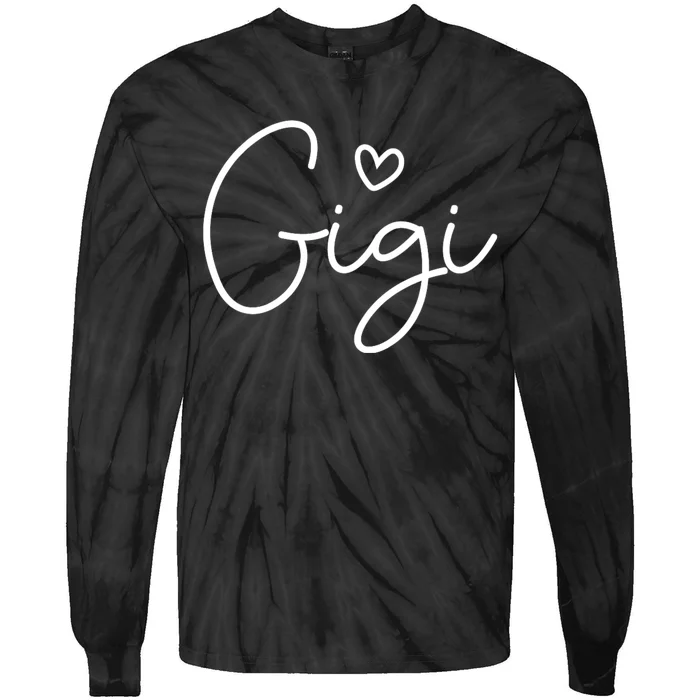 Gigi For Grandma Women Christmas MotherS Day Grandkids Tie-Dye Long Sleeve Shirt