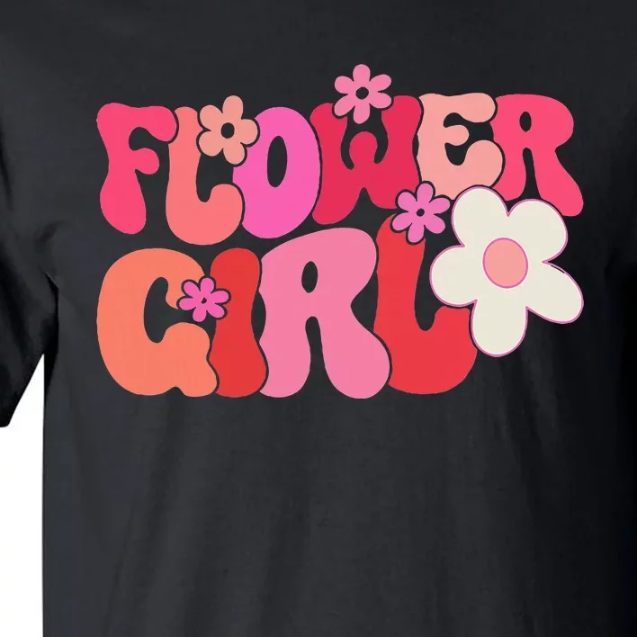 Groovy Flower Girl A Bridesmaid Proposal Flower Girl Tall T-Shirt