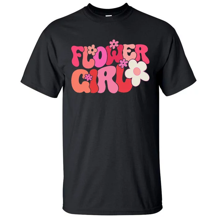 Groovy Flower Girl A Bridesmaid Proposal Flower Girl Tall T-Shirt