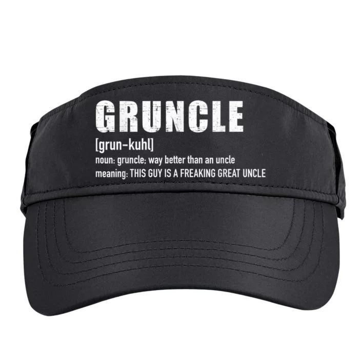 Gruncle for great uncle Adult Drive Performance Visor