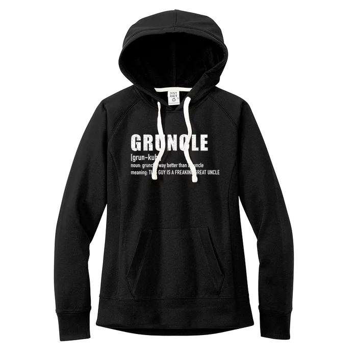 Gruncle for great uncle Women's Fleece Hoodie