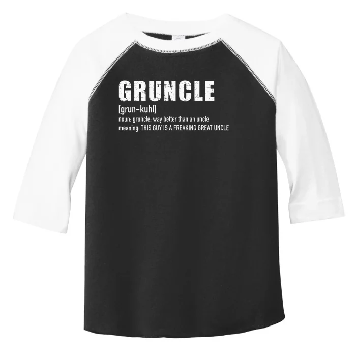 Gruncle For Great Uncle Toddler Fine Jersey T-Shirt