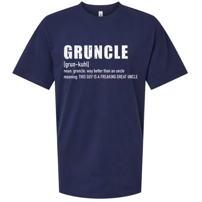 Gruncle For Great Uncle Sueded Cloud Jersey T-Shirt