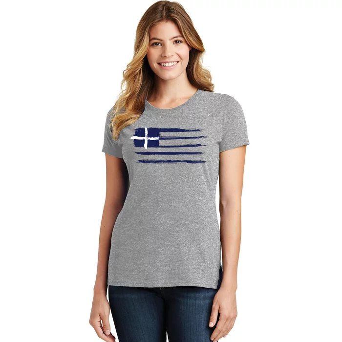 Greece Flag Women's T-Shirt