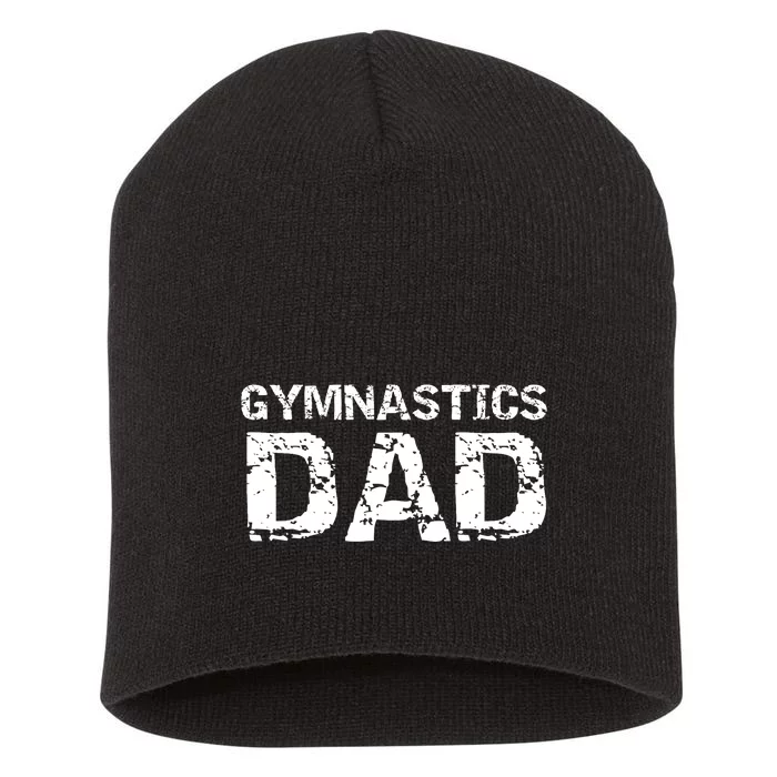 Gymnast Father Gift for Father's Day Cool Gymnastics Dad Short Acrylic Beanie