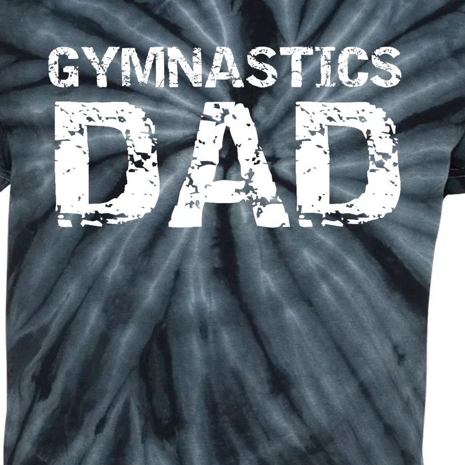 Gymnast Father Gift for Father's Day Cool Gymnastics Dad Kids Tie-Dye T-Shirt