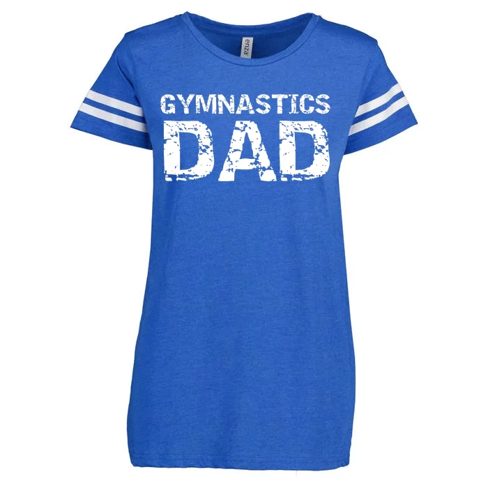 Gymnast Father Gift for Father's Day Cool Gymnastics Dad Enza Ladies Jersey Football T-Shirt