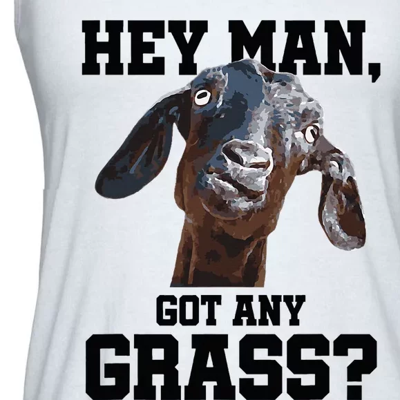 Goat For Goat Lovers Farm Apparel Meme Pun Ladies Essential Flowy Tank