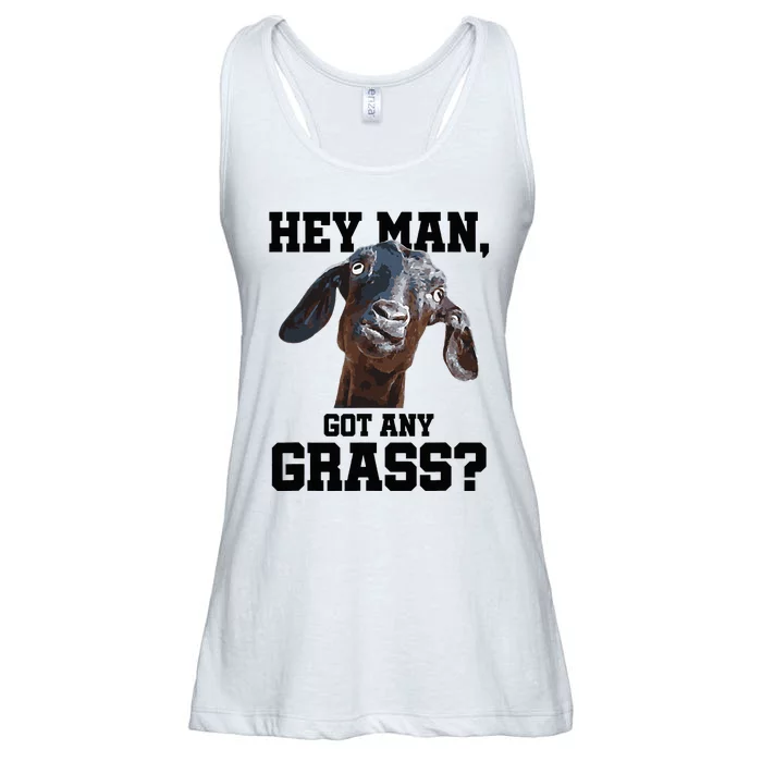 Goat For Goat Lovers Farm Apparel Meme Pun Ladies Essential Flowy Tank