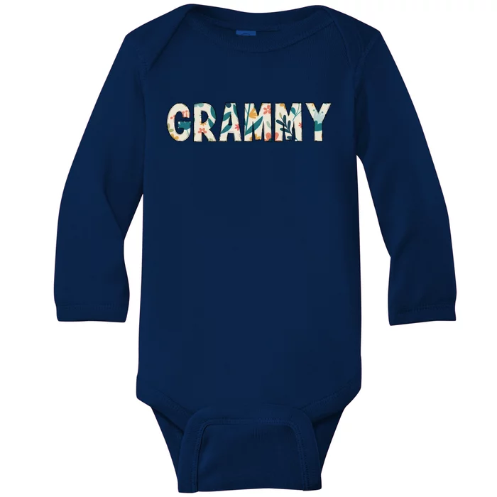 Grammy Floral Baby Long Sleeve Bodysuit