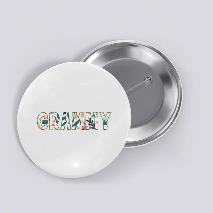 Grammy Floral Button