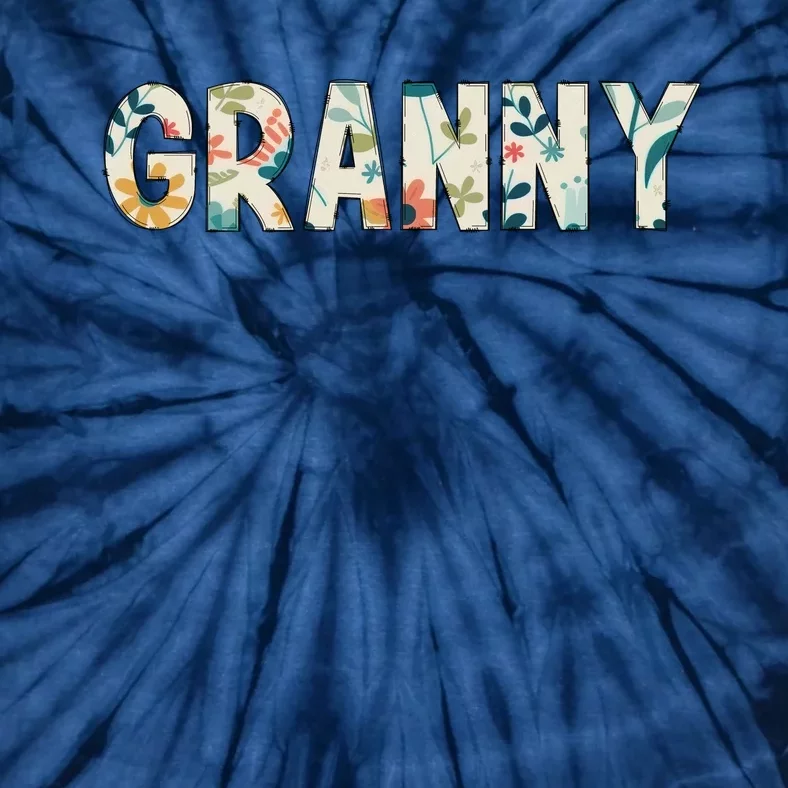 Granny Floral Tie-Dye T-Shirt