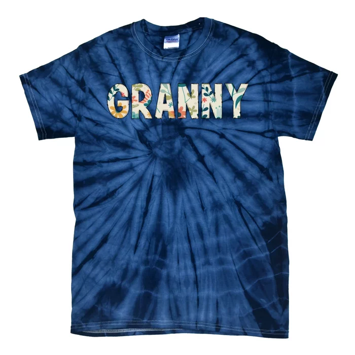 Granny Floral Tie-Dye T-Shirt