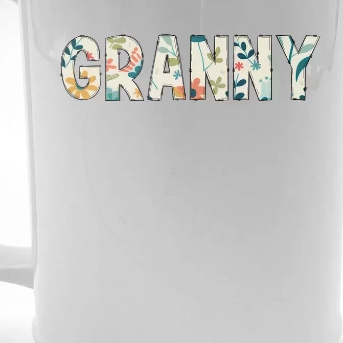 Granny Floral Front & Back Beer Stein