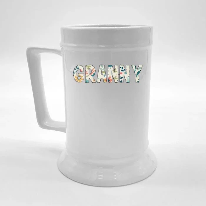 Granny Floral Front & Back Beer Stein