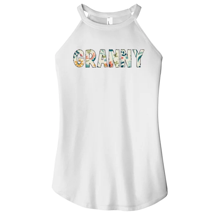 Granny Floral Women’s Perfect Tri Rocker Tank