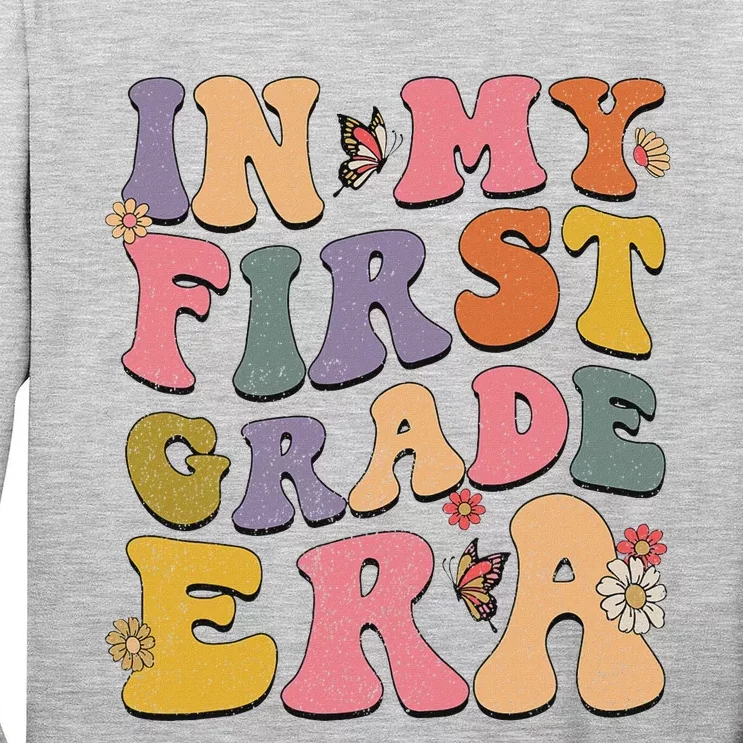 Groovy First Grade Back To School Design Tall Long Sleeve T-Shirt