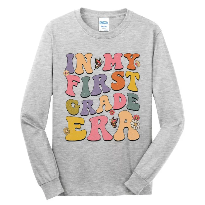 Groovy First Grade Back To School Design Tall Long Sleeve T-Shirt