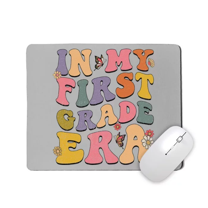 Groovy First Grade Back To School Design Mousepad