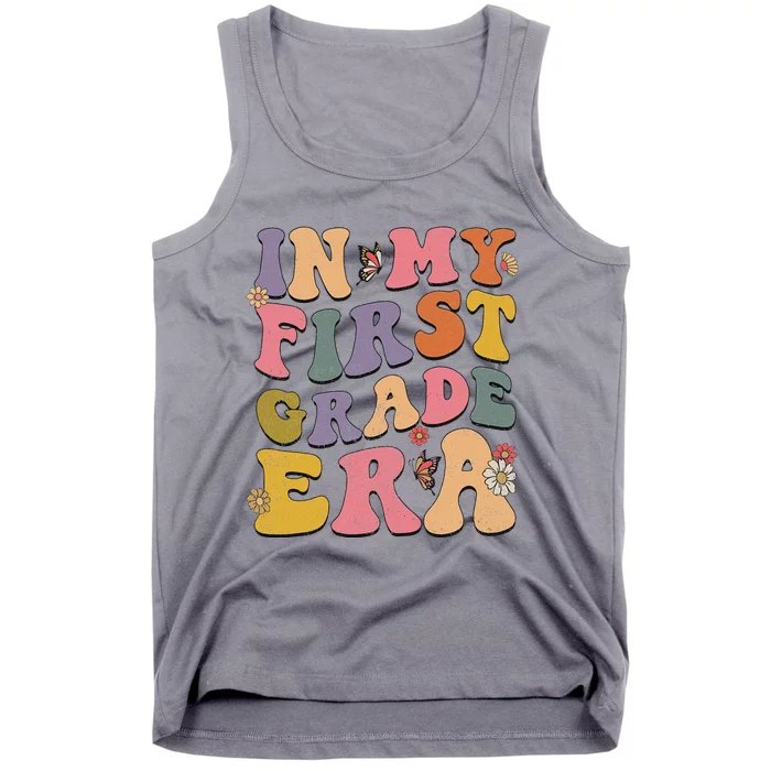 Groovy First Grade Back To School Design Tank Top