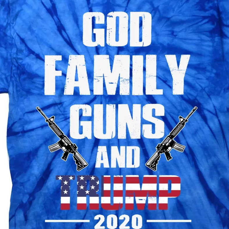 God Family Guns And Trump 2020 2nd Adt And Jesus Christ Gift Tie-Dye T-Shirt