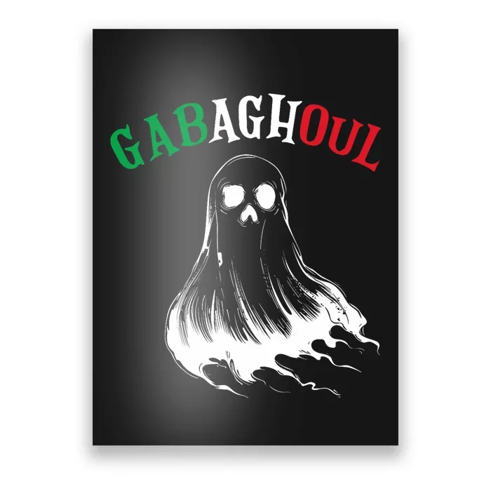 Gabaghoul Funny Gabagool Italian Flag Halloween Poster