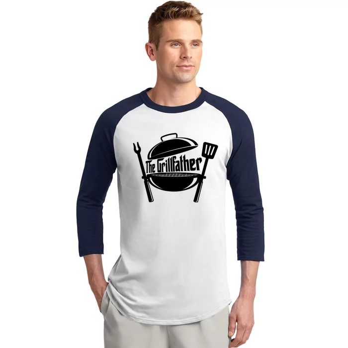 Grill Father , Grill , Bbq Party Baseball Sleeve Shirt