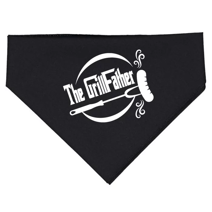 Grill Father , Grill , Bbq Party USA-Made Doggie Bandana