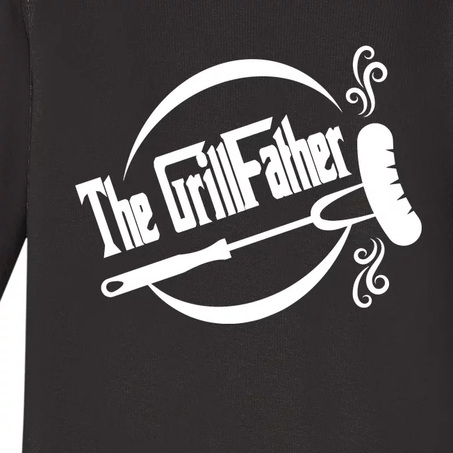 Grill Father , Grill , Bbq Party Baby Long Sleeve Bodysuit