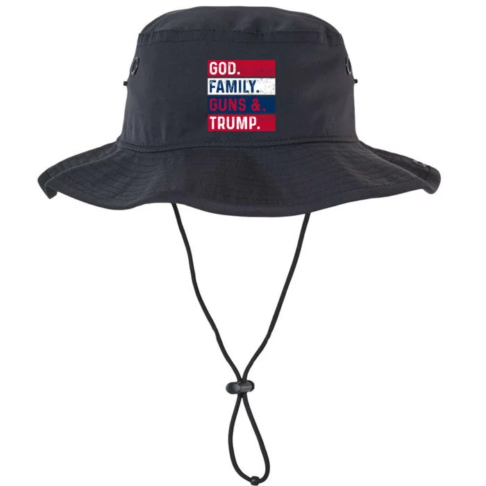 God Family Guns And Trump Gift Legacy Cool Fit Booney Bucket Hat