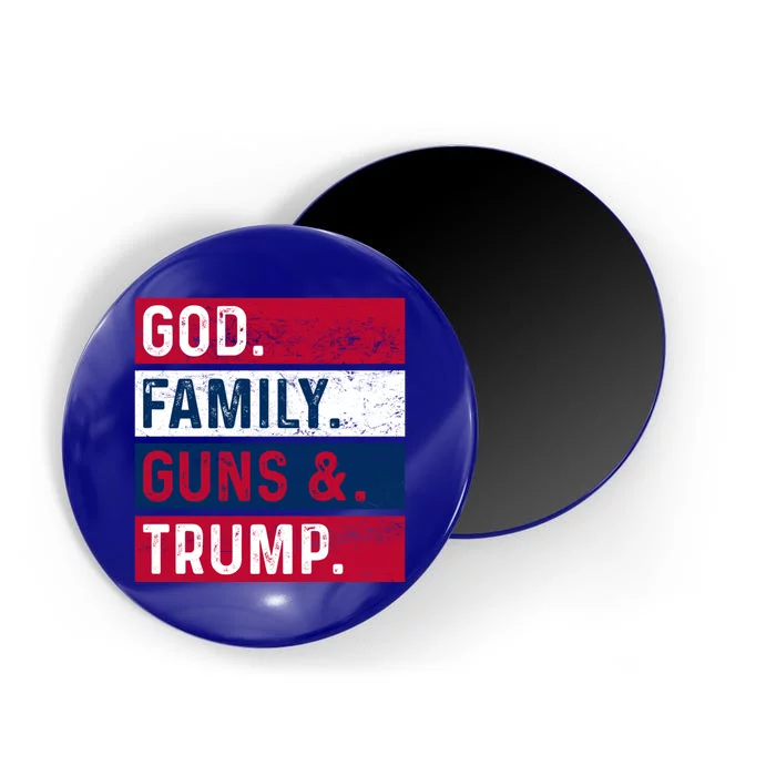 God Family Guns And Trump Gift Magnet