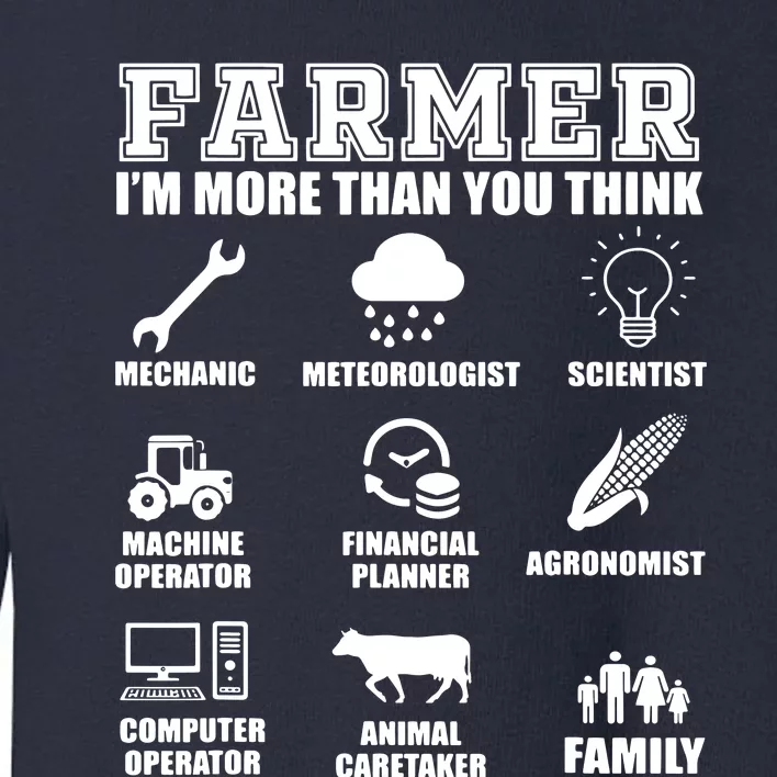 Great Farmer Gift Tractor Farm Cattle Arable Farming Toddler Sweatshirt