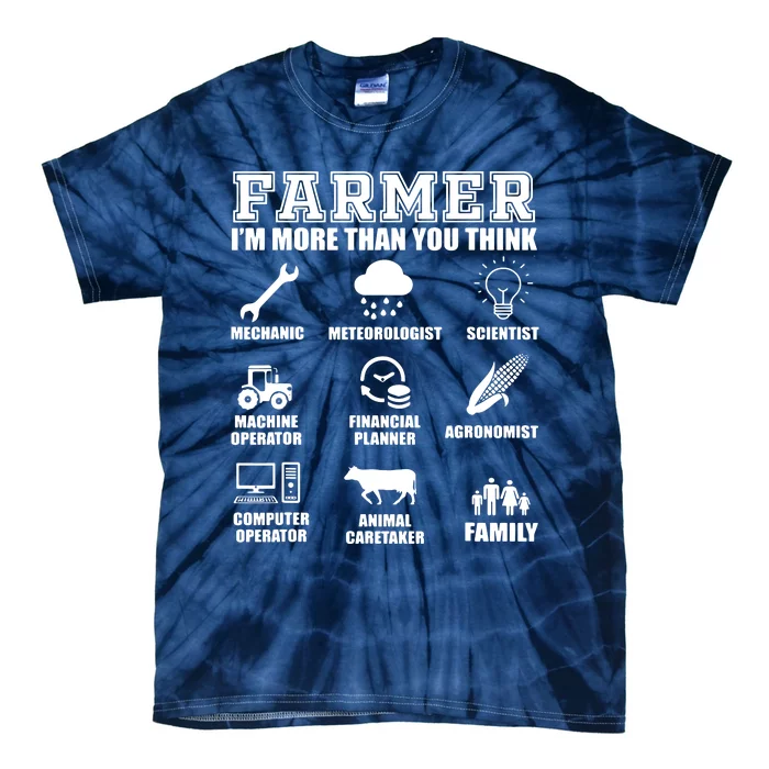 Great Farmer Gift Tractor Farm Cattle Arable Farming Tie-Dye T-Shirt