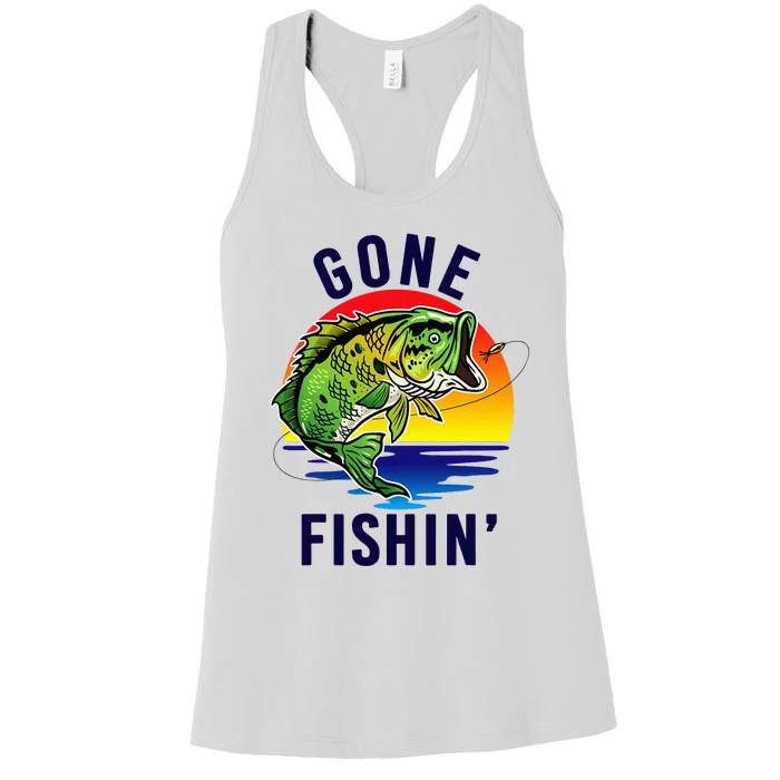 Gone Fishing Women's Racerback Tank