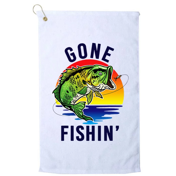 Gone Fishing Platinum Collection Golf Towel