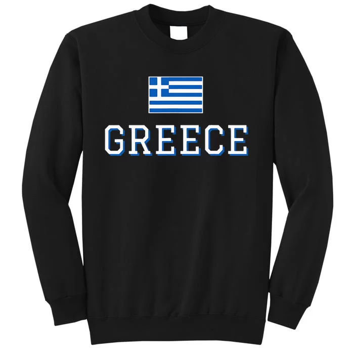 Greece Flag Greek Flag Greece Souvenir Tall Sweatshirt