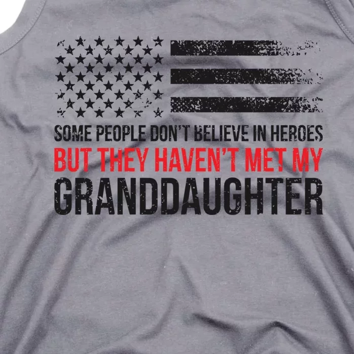 Granddaughter Firefighter Grandpa Of A Firefighter Cute Gift Tank Top