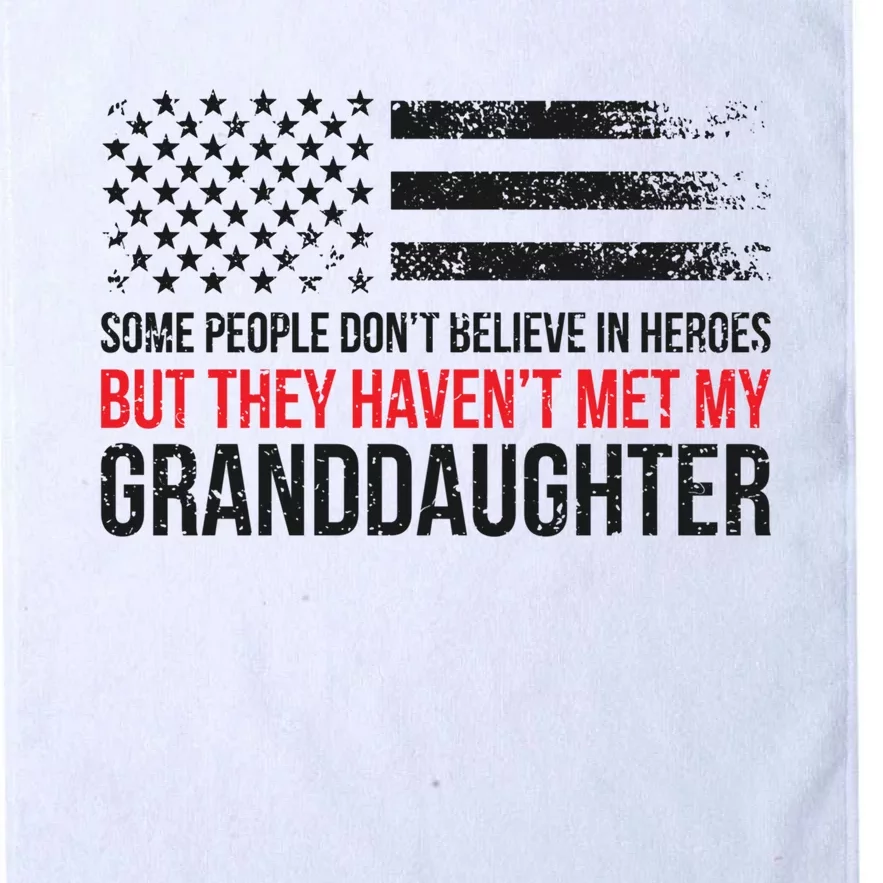 Granddaughter Firefighter Grandpa Of A Firefighter Cute Gift Platinum Collection Golf Towel