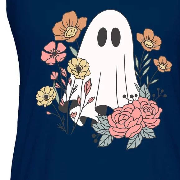 Ghost Floral Ladies Essential Flowy Tank